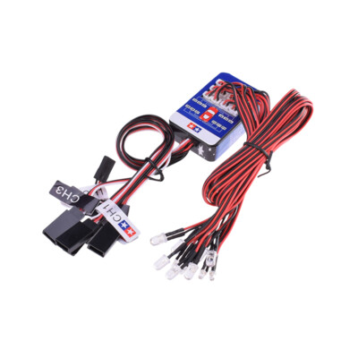 RC Lighting System 12LED Steering Brake Simulation Lights For 1/10  Drift Car
