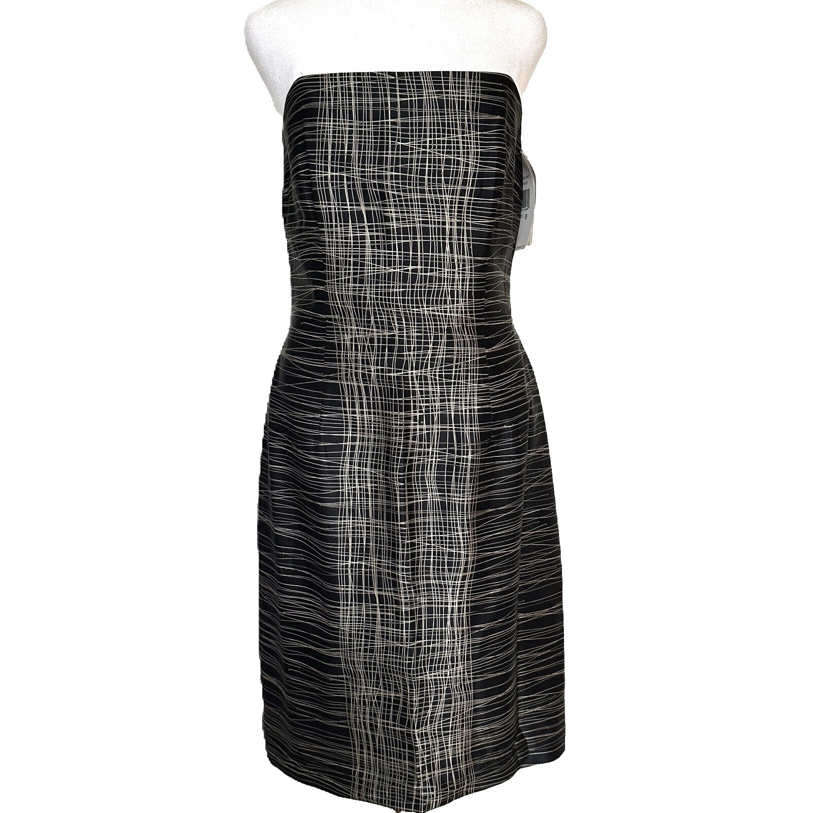 Vestidos Geométrico Seda David Meister para Mujeres