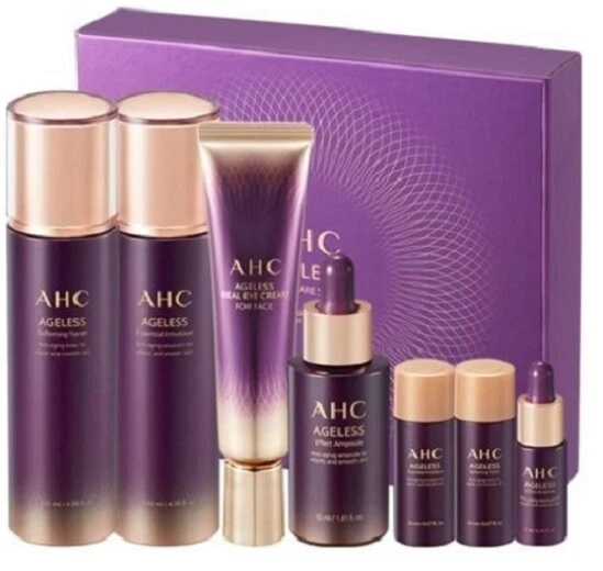 AHC Ageless 4pcs Skin care Special set Anti Aging Wrinkle Moisture elastic care - Image 2 of 2