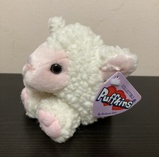 Vintage Swibco Puffkins White Lamb  Priscilla  With Tag Bean Bag Plush