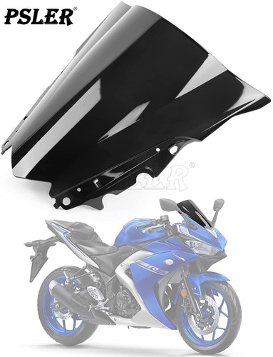 Double Bubble Windscreen Windshield For Yamaha YZF R3 R25 2014-2018 ...