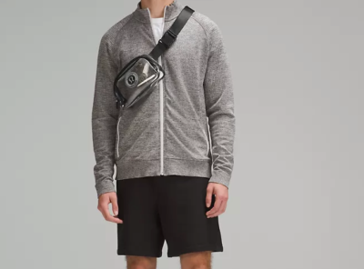 black lululemon fanny packs Lululemon Everywhere Belt Bag Black Gray Camo Pockets Keys Fanny Pack – Brie main image 0