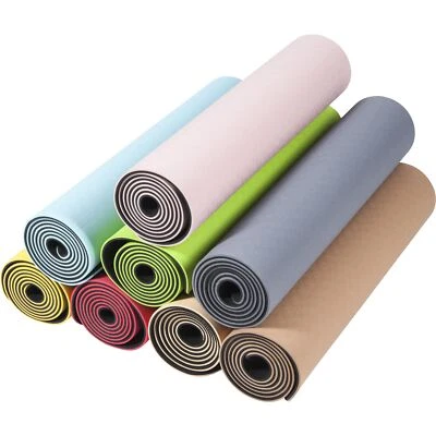 GORILLA SPORTS® Yogamatte TPE Fitnessmatte Gymnastikmatte Bodenmatte Sportmatte