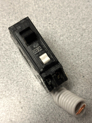 New GE THQB1120AF2 Circuit Breaker 20A 1 Pole Arc Fault AFCI Bolt On