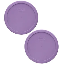 Pyrex 7402-PC 6/7-Cup Lavender Purple Lids - 2 Pack