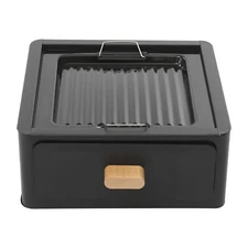 Camping Square Barbecue Smokeless Grill Backyard Portable Charcoal Barbecue Pan