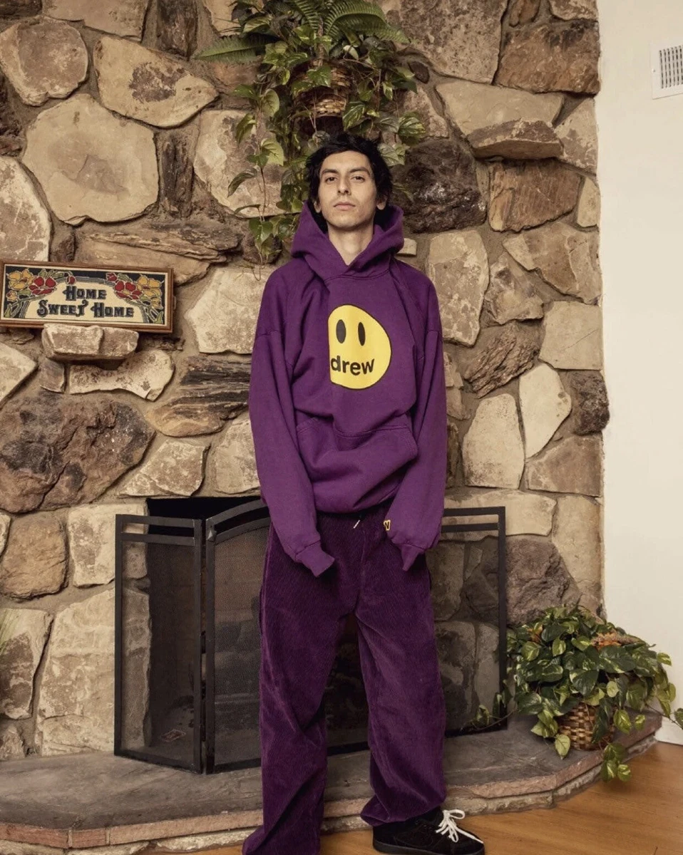 drew house hoodie large Purple | eBay