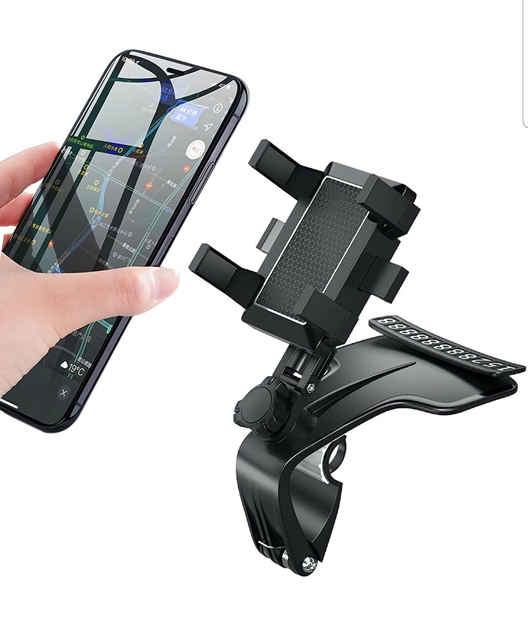 Car Phone Mount 360 Degree Rotation Universal Dashboard Car Phone Holder,...-image