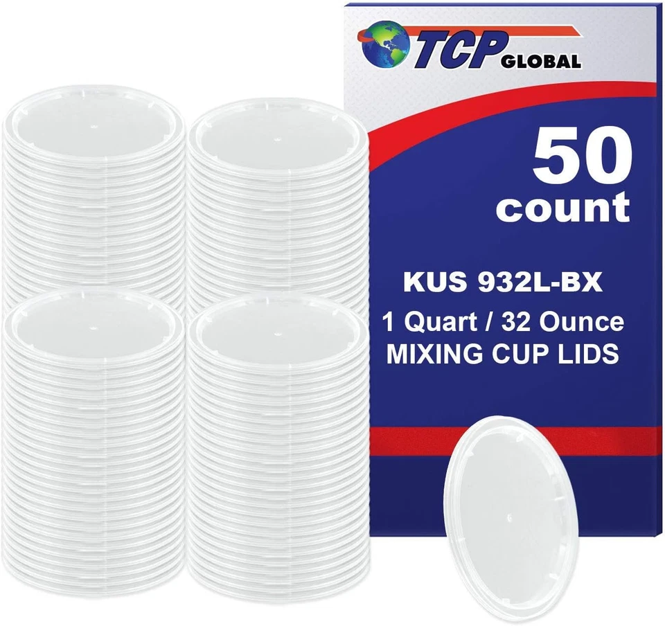 Custom Shop/Tcp Global Full Case of 100 Quart (32Oz) Paint Mixing Cups with 50 L - Image 3 of 4