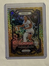 2024 WNBA Monopoly Prizm Charisma Osborne #20 Gold Millionaire Mojo /500