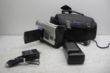 JVC GR-AXM18U VHS-C CAMCORDER w/ Case,Power Adapter TESTED, BAD BATTERY.