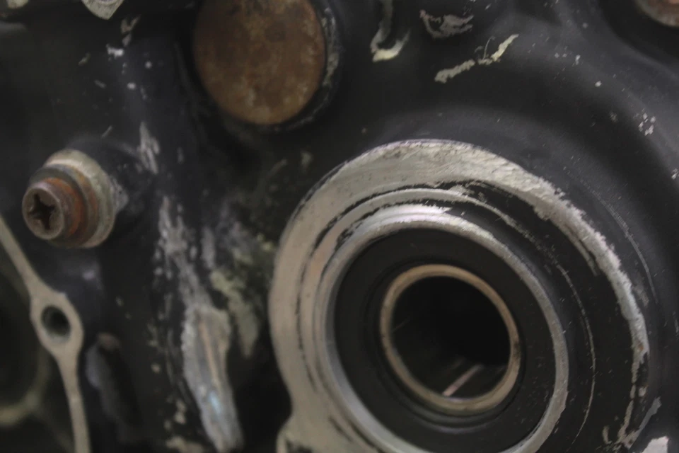 Yamaha YZ125 1979 estuches de motor/carcasa de motor cárter Foto 2 de 4