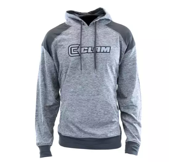 NEW Clam Performance Brushed Fleece Ice Fishing Pullover Hoodie Size Medium