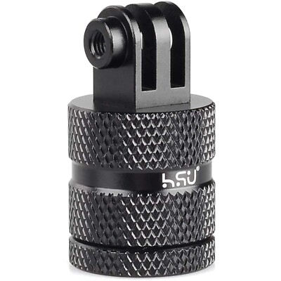 Kompakter HSU Aluminium Stativadapter für Action-Kameras   360 Grad Flexibilität