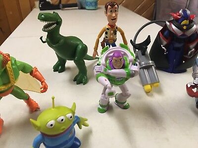 DISNEY TOY STORY MOVIE ACTION FIGURES ZURG WOODY BUZZ REX ALIEN