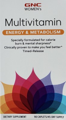 GNC Women's Energy and Metabolism Multivitamin Timed-Release Caplets