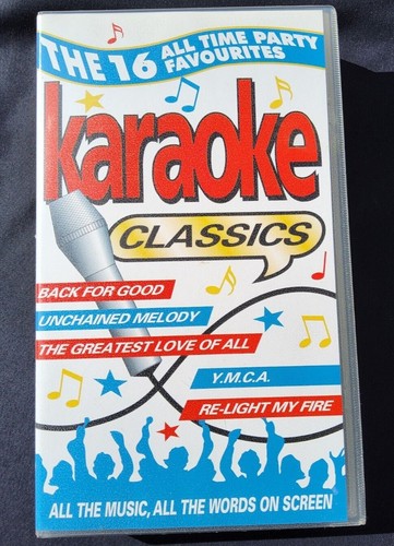 Karaoke Classics 16 party hits of the 70s and 80s tested VHS VGC Tested