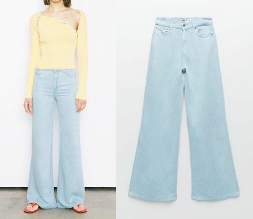 NWT ZARA SALE!  SOLDOUT!  THE DITTA SUPER SOFT! HIGH WAIST SLIM FIT WIDE 40 - 8