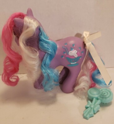 My Little Pony G1 Sippin' Soda Strawberry Scoops and lollipop