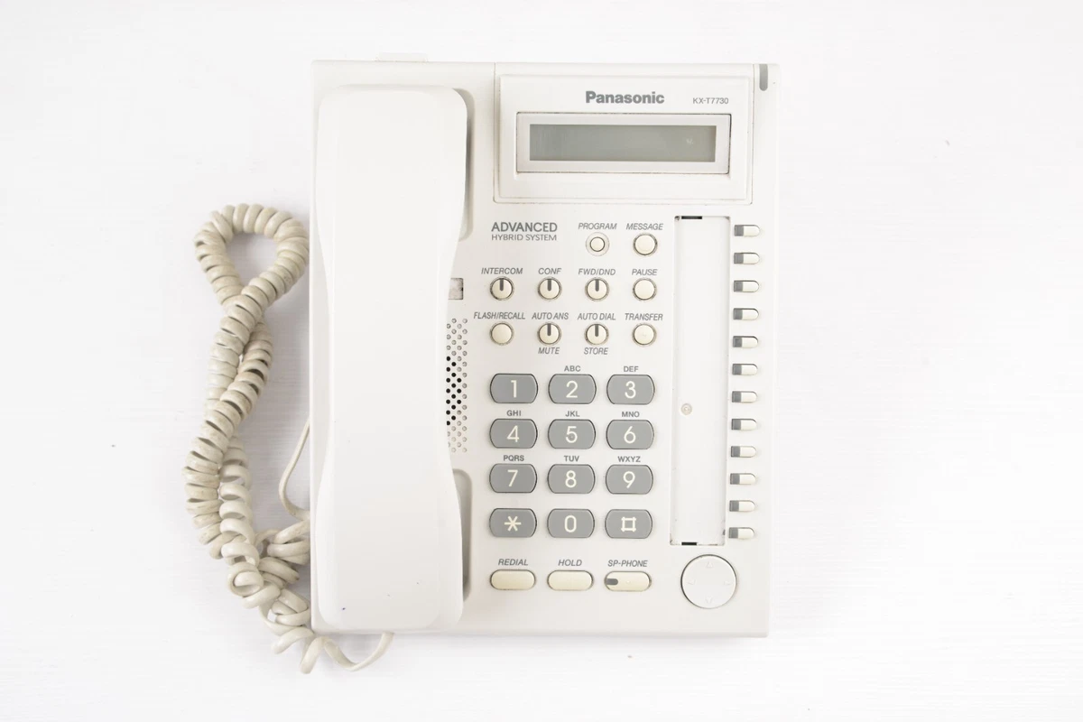Panasonic KX-T7730 for Advanced Hybrid System Phone Telephone White PBX  Office | eBay