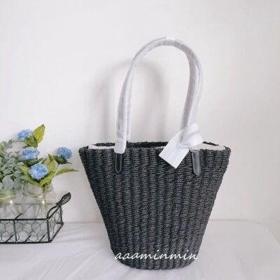 COACH LG STRAW TOTE かごバッグ COACH LG STRAW TOTE かごバッグ Coach Large Straw Beach Tote Bag