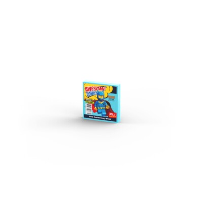 Comic Book Cover   Custom printed original LEGO  brick tile /22266