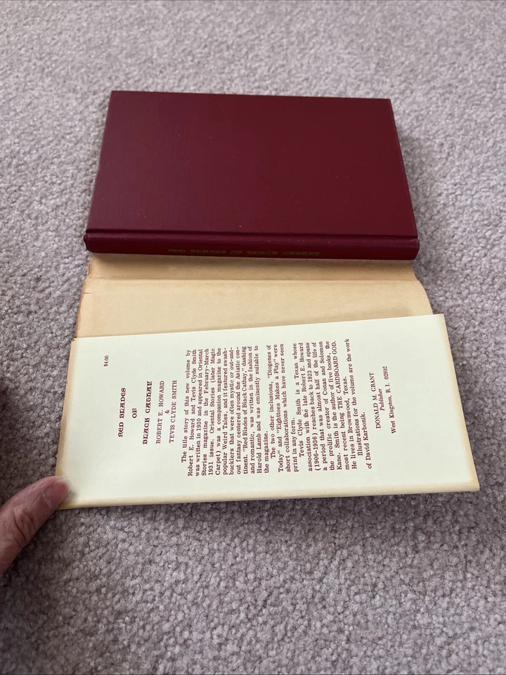 Fantasy Robert E. Howard Red Blades of Black Cathay 1971 1st US DJ Near Fine - Image 4 of 4
