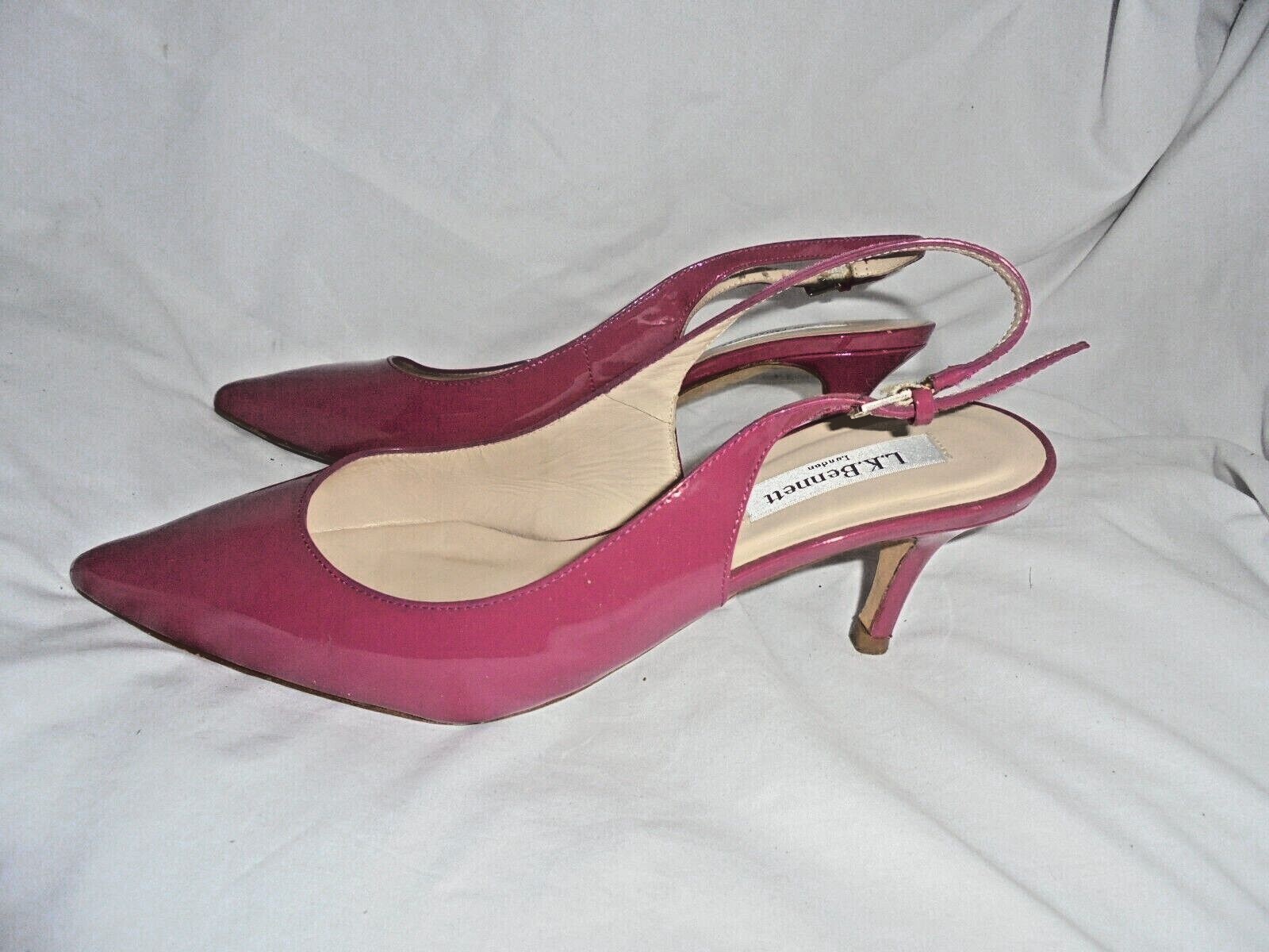 L.K. BENNETT WOMEN PINK LEATHER BUCKLE STRAP SANDALS SIZE UK 6 EU 39 VGC |  eBay