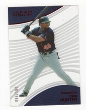 2023 PANINI CHRONICLES CLEAR VISION RED 95/100 TORII HUNTER MINNESOTA TWINS #25