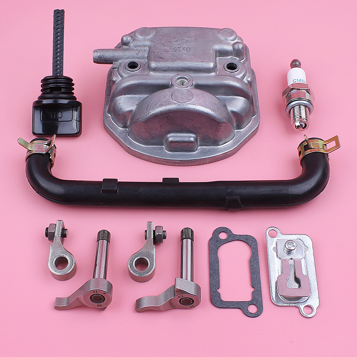 Cylinder Head Cover For Honda GX25 HHT25S w Valve Plate Rocker Lifter