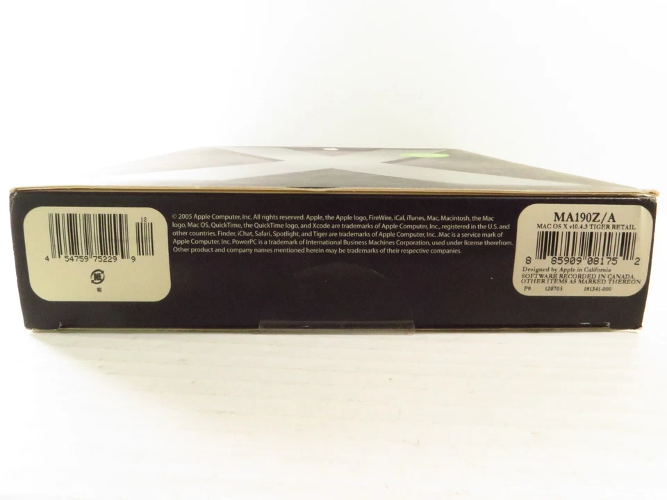 Apple Mac OS X v10.4.3 Tiger - DVD (MA190Z/A), Brand NEW SEALED, RARE!!! - Image 3 of 4