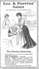 1905 Lea Perrins Worcestershire Sauce Antique Print Ad The Peerless Seasoning