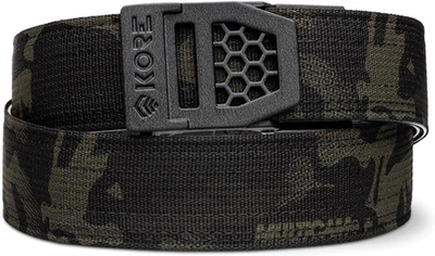 KORE ESSENTIALS KORE Usa-Made Black Multicam® Tactical Gun Belt | X6 Buckle & Reinforced Tactica