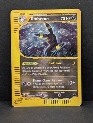 Umbreon H30/H32 Skyridge Holo Ultra Rare Pokemon TCG SWIRL e-reader eevee MP+