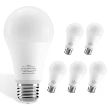 6/12/24Pack Dimmable A19 LED Light Bulb 100W Equivalent 1600LM 2700K Warm Yellow