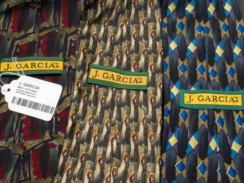 Lot of 7 pc J. Garcia Silk Ties Multicolor Abstract Designer Wearable image 4