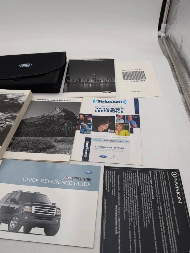 Ford Expedition 2013 conjunto manual del propietario EL Limited XL Max XLT 13 libros de guía del usuario Foto 3 de 3
