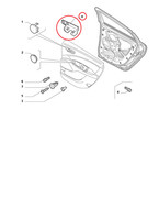 Rechte Hintere SeitentüRhalterung DX Fiat Neue Original 51810080