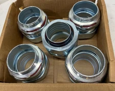 CASE OF 5 Thomas & Betts 2" Liquidtight Metal Straight Conduit Connector LT200SC