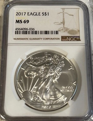 2017 American Silver Eagle - NGC MS69