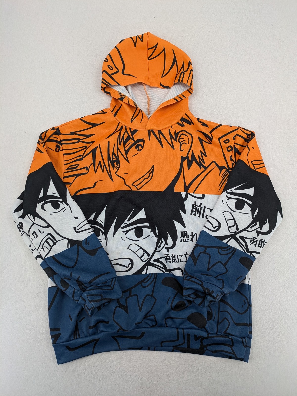 Shein Jungen Hoodie Größe 12Y Anime Manga Grafikdruck Pullover Mehrfarbig