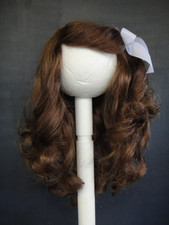 Brown human Hair Doll WIG for antique or vintage DOLLS - HC 40.5 cm - 16"
