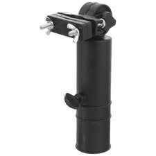 Golf Cart Umbrella Holder Plastic Support Adjustable Clip Black for Trolley