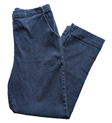 Croft & Barrow Jeans Womens XL Short XLS Blue High Rise Relaxed  Stretch Denim
