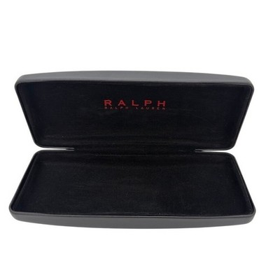 Ralph Lauren Black Hard Shell Eyeglass Case Red Logo Interior Replacement Case
