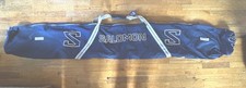 Vintage Salomon Canvas Ski Snowboard Blue Zip Duffle Bag Case 84" X 14" LARGE