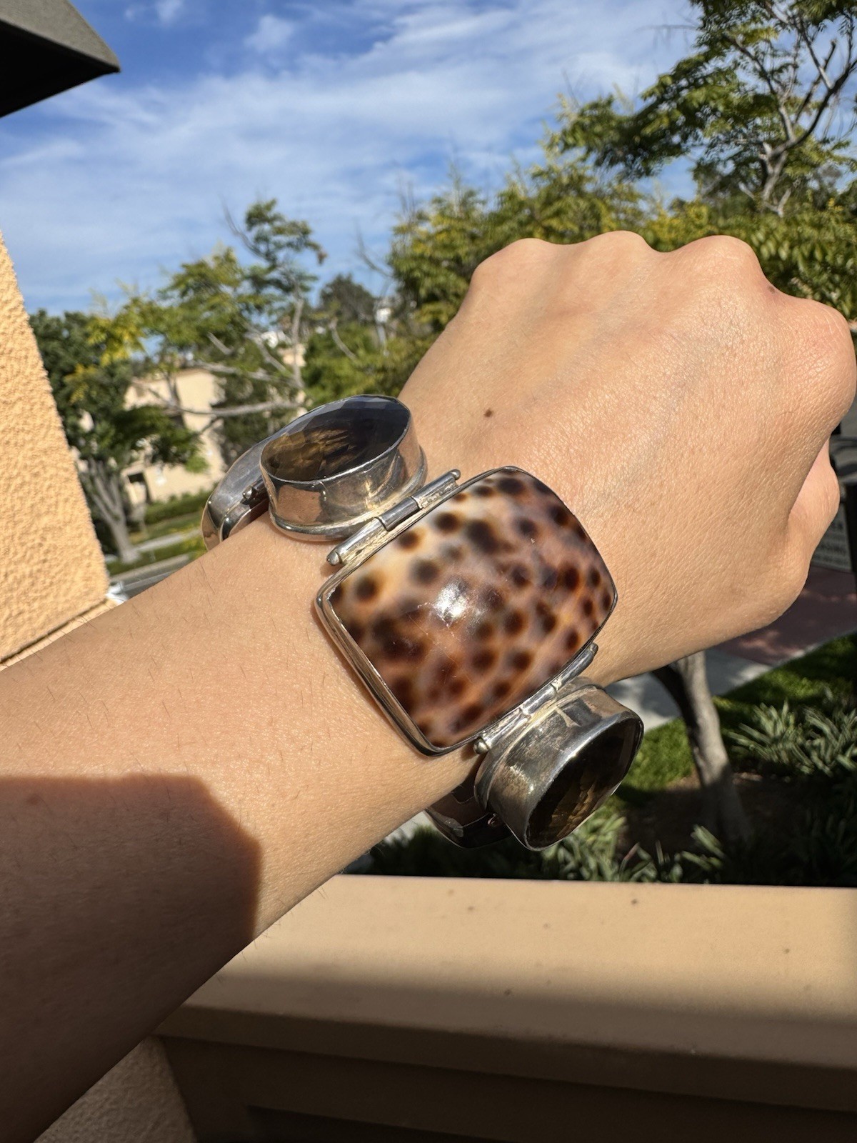 ❤️ 925 Sterling Silver Shell Toggle Bracelet Nati… - image 9