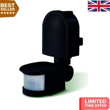 180° Adjustable LED Outdoor Light with PIR Motion Sensor - Sleek Black Design