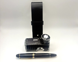 Vintage Montblanc Meisterstuck 149 Fountain Pen Case & Bottle of Ink M 52