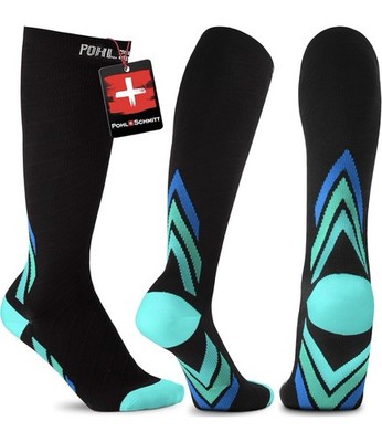 Pohl Schmitt Switzerland Ultra Premium Soft Compression Socks Knee High Medium